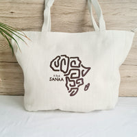Cabas African Tribal off white