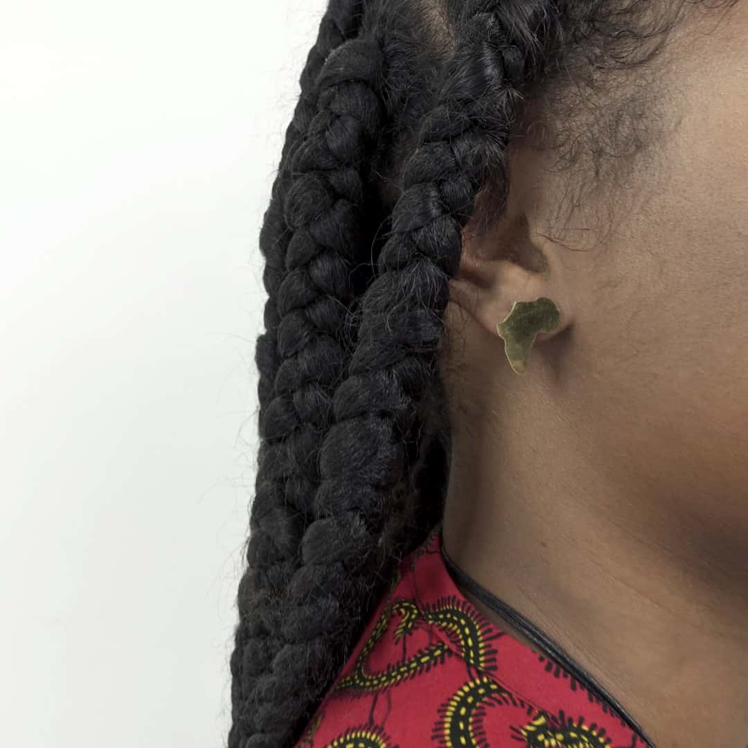 Boucles d'oreilles Carte d'Afrique